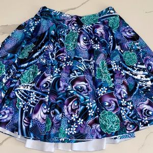 BlackMilk Clothing, Koi Purple Cheerleader Skirt